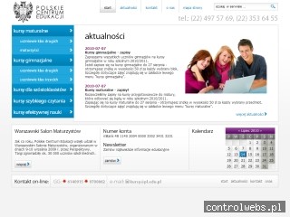 Kurs maturalny i gimnazjalny Warszawa - PCE screen