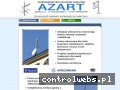 Screenshot strony www.azart.com.pl