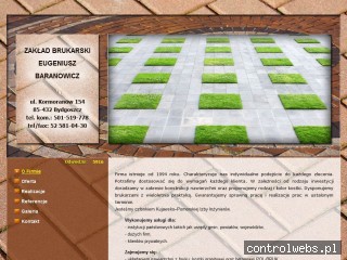 EUGENIUSZ BARANOWICZ ustawianiem krawężników drogowych