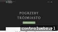 Screenshot strony pogrzeby-trojmiasto.pl