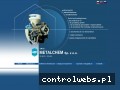 Screenshot strony www.zmchmetalchem.gliwice.pl