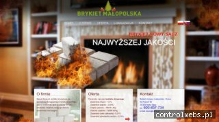 Brykiet Drzewny BUKOWY kostka RUF Nowy Sącz małopolska