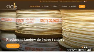 PRZEDSIĘBIORSTWO ALMIK Knoty do zniczy