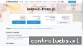Screenshot strony leopold-trans.pl