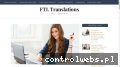 Screenshot strony ftl-translations.pl
