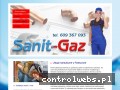 Screenshot strony instalacje-sanit-gaz.pl