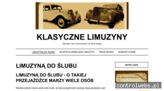 Limuzyną do ślubu