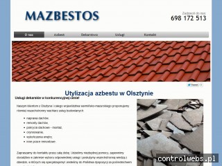 MAZBESTOS BARBARA STAŃCZAK utylizacja eternitu olsztyn