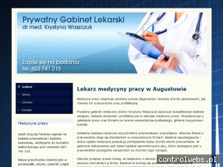 KRYSTYNA WASZCZUK badanie na broń augustów