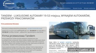 Tandem. Wynajem autokarów. Ścieżka A. wynajem autokarów