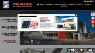 Tynki, systemy ociepleń i inne materiały budowlane Astex