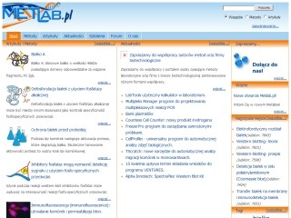Metody, odczynniki i materiały w laboratorium biotechnologicznym