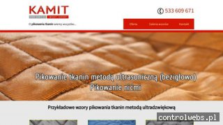 Pikowanie tkanin - Kamit