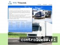 Screenshot strony www.transport.rstrans.eu