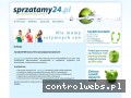 Screenshot strony www.sprzatamy24.pl