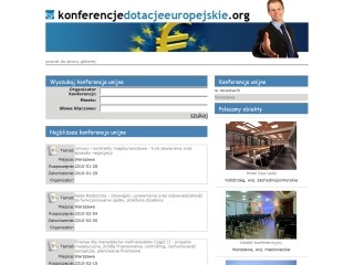 Konferencje dotacje europejskie