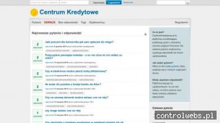 Platforma pytań i odpowiedzi - Centrum Kredytowe