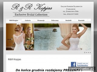 Salon Sukien Ślubnych R&R Kopjas suknie ślubne bełchatów
