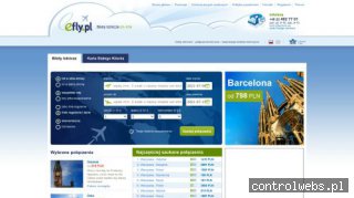Efly.pl - wyszukiwarka połączeń lotniczych
