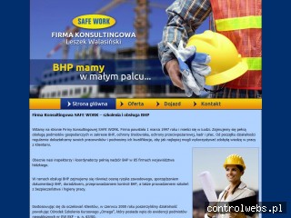 Safe Work Walasiński L. nadzór bhp łódź