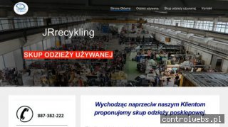 Odzież używana z pomocą firmy JRrecykling