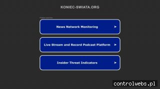 Koniec Świata Monitoring bezpieczeństwa Ziemi