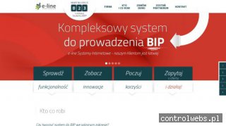 Biuletyn informacji publicznej od firmy E-Line.