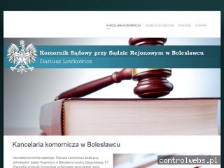 Komornik Sądowy przy Sądzie Rejonowym w Bolesławcu komornik