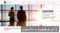 Screenshot strony www.isocert.org.pl