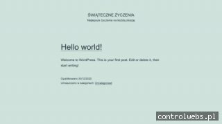 Życzenia bożonarodzeniowe