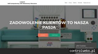 LEOPARD PIOTR DOBROWOLSKI haft komputerowy warszawa