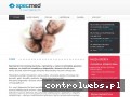 Screenshot strony www.specmed.com.pl