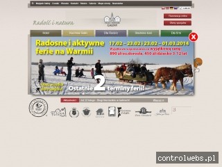 Aktywny wypoczynek na mazurach Palac Galiny