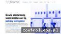 Screenshot strony pomiary-szczecin.pl