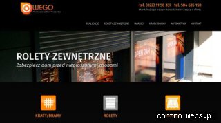 Rolety zewnętrzne sterowane automatycznie serwisuje WEGO.