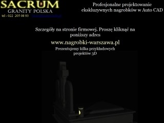 Nagrobki - Sacrum Granity Polska - Projektowanie nagrobków.