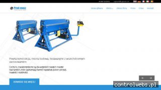 Prod-masz - giętarki, zaginarka do blachy