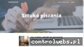 Screenshot strony sztuka.pisz.pl