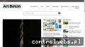 Screenshot strony www.artbeton.pl