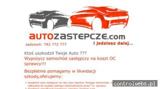 Bezpłatne auto zastępcze