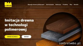 Drewniana elewacja z desek polimerowych firmy DM System