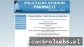 Screenshot strony www.studiumfarmacji.zgora.pl