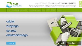 AGO RECYKLING recykling sprzętu elektronicznego warszawa