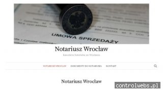 A. CZYNIEWSKA, W. CZYNIEWSKI Wrocław notariusz