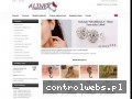 Screenshot strony www.alinex-bizuteria.pl
