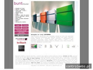 Skrzynka na listy - www.bunthousedesign.pl