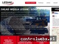 Screenshot strony wegiellesiak.pl