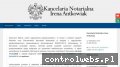 Screenshot strony notariuszantkowiakirena.pl