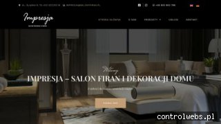 IMPRESJA firany do salonu szczecin