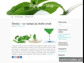 Stewia, słodsza od cukru i zero kalorii